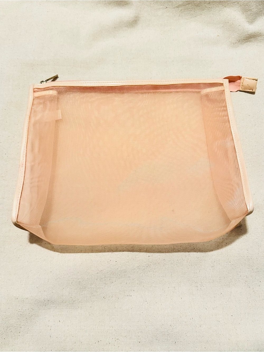 Lancôme | Cosmetic Bag | Lancôme Tresor Peach Mesh Zip Pouch